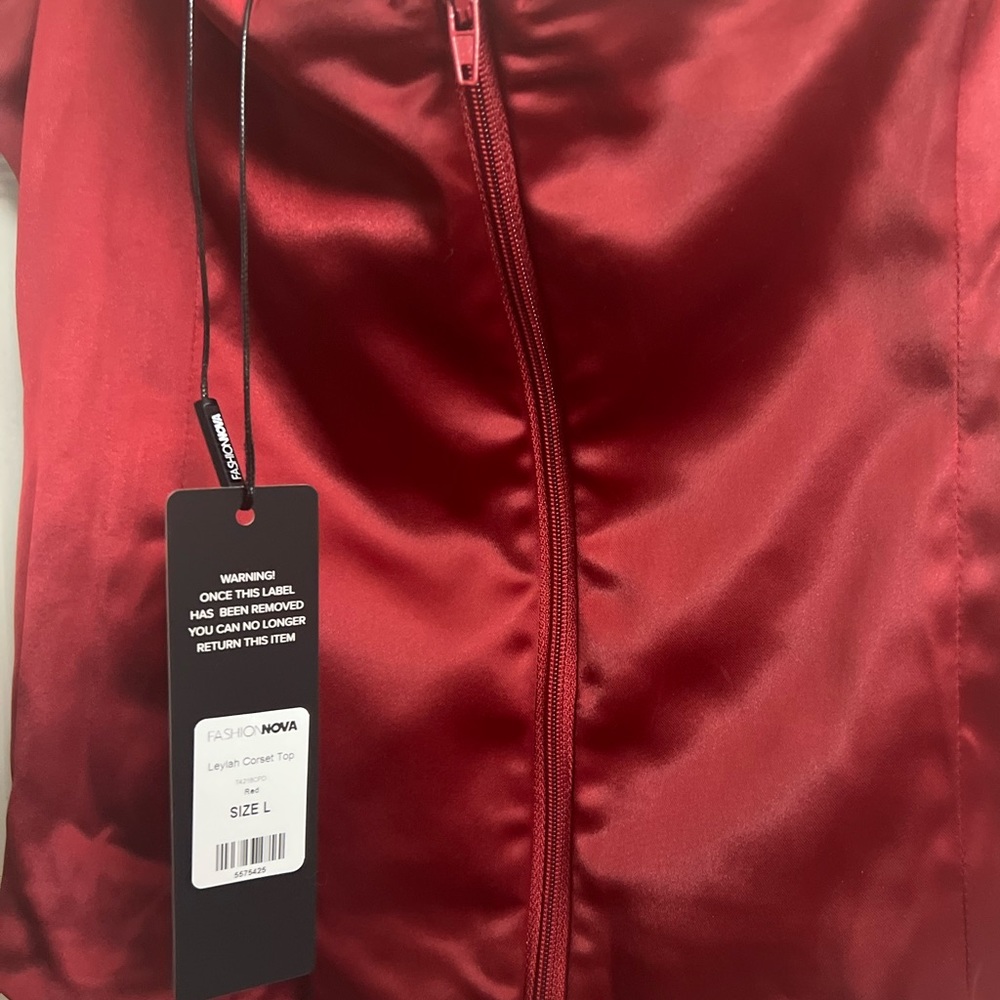 Ret front tie corset date night blouse - Picture 5 of 5